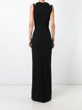 fitted dual strap gown