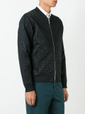 logo print bomber jacket