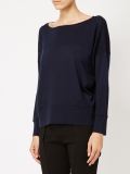 perforated detailing knitted blouse