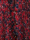 geometric print sheer dress