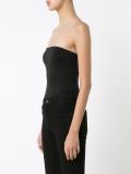 strapless skinny jumpsuit