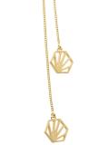'Hexagon Lariat' necklace