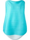 pleated round hem blouse