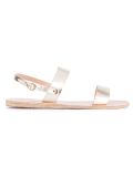 'Clio' metallic leather sandals