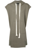 oversized sleeveless hoodie 