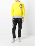 drinking decal cropped sweatshirt 