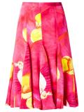 silk printed skirt