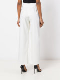 High-waisted wide leg trousers