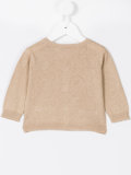 chest logo cardigan