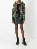 camouflage print hoodie 