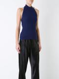 'Tie Back Rib' top