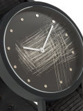 scratched detail watch 