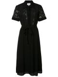 embellished panel shirt dress