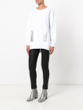 metallic pocket sweatshirt 