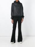 woven roll neck sweatshirt