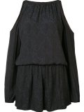 cold shoulder draped dress