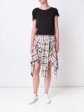 tied shirt design skirt