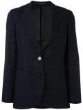 tonal check blazer