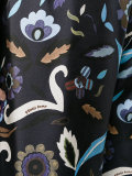swan and floral print pyjama trousers