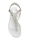 crystal embellished sandals