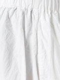 gathered waist loose-fit trousers