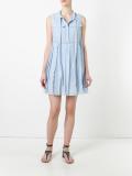 pleated trim day dress