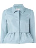 peplum hem cropped jacket 