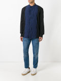pleated bib shirt