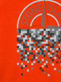 pixel logo print sweatshirt