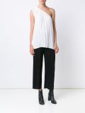 pleated cropped trousers