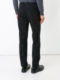 light bulb embroidered trousers