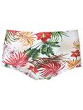printed swim trunks