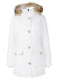 zipped hooded coat