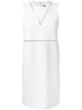fishing line panel shift dress