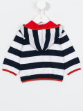 striped print hoody