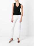 Greek key knit blouse
