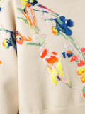 embroidered flowers sweatshirt 