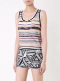 striped knitted tank