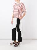 cropped straight leg trousers