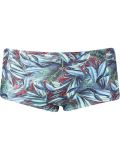 foliage print swim trunks