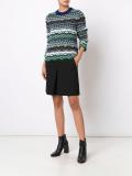 intarsia crew neck jumper