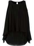 pleated layered blouse
