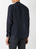 band collar shirt