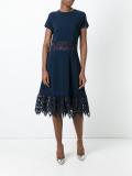 cut-off detailing flared dress