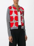 rose print  cardigan 