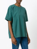 pocket detail crew neck T-shirt