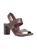 double strap block heel sandals