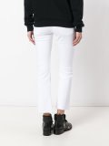 cropped kick flare trousers