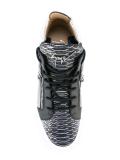 snakeskin print hi-tops