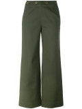 cropped wide leg trousers 